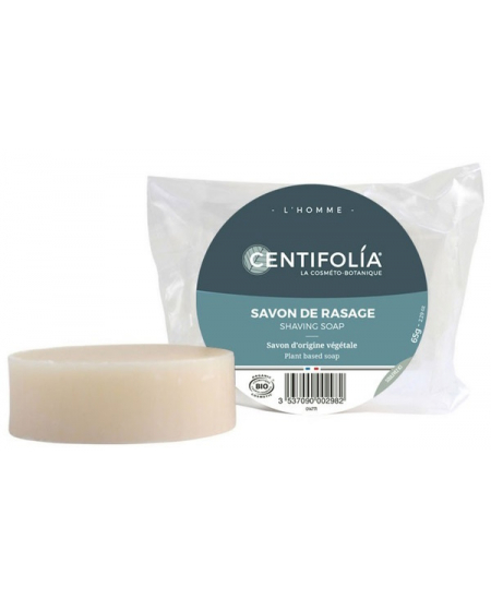 Centifolia - Savon de rasage sachet recharge 65g Savon à barbe peau sensible Espritphyto