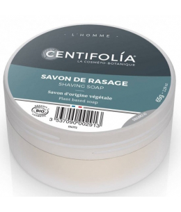 Centifolia - Savon de rasage boite 65gr Savon à barbe peau sensible Espritphyto