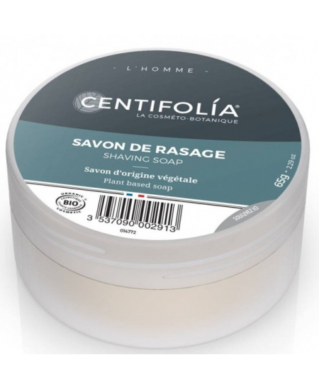 Centifolia - Savon de rasage boite 65gr Savon à barbe peau sensible Espritphyto