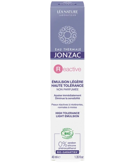 Eau Thermale Jonzac - Emulsion légère haute tolérance peaux réactives et intolérantes - 40 ml Eau Thermale Jonzac - Emulsion légère haute tolérance peaux réactives et intolérantes - 40 ml