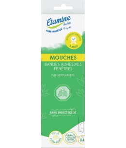 Etamine du Lys - 4 Bandes adhésives anti mouches fenêtres