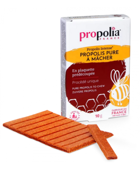 Propolis pure à mâcher Plaquette de 10gr sous cellophane Propolia extrait de propolis Espritphyto Propolis pure à mâcher Plaquette de 10gr sous cellophane Propolia extrait de propolis Espritphyto