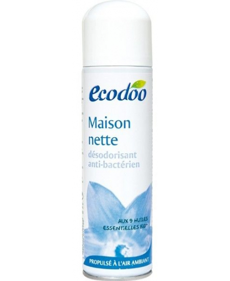 Ecodoo - Désodorisant Maison Nette Anti bactérien aux 9 huiles essentielles  - 125 ml