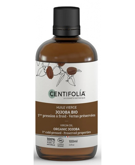 Centifolia - Huile Vierge Jojoba Régulatrice Visage Corps Et Cheveux - 100 ml Centifolia - Huile Vierge Jojoba Régulatrice Visage Corps Et Cheveux - 100 ml