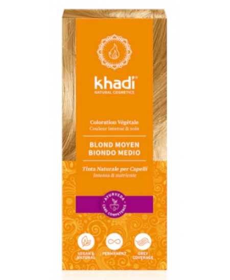 Khadi - Teinture aux Plantes Blond Moyen - 100 gr Khadi - Teinture aux Plantes Blond Moyen - 100 gr