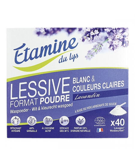 Etamine du Lys - Lessive poudre compacte Senteur Lavande - 2 kg Etamine du Lys - Lessive poudre compacte Senteur Lavande - 2 kg