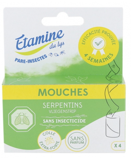 Etamine du Lys Serpentin attrape mouches X4 Serpentin anti mouches Espritphyto