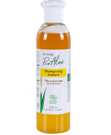 Shampooing traitant à l'Aloe Vera - 250 ml - Pur Aloé 70% d'aloé vera natif Espritphyto Shampooing traitant à l'Aloe Vera - 250 ml - Pur Aloé 70% d'aloé vera natif Espritphyto