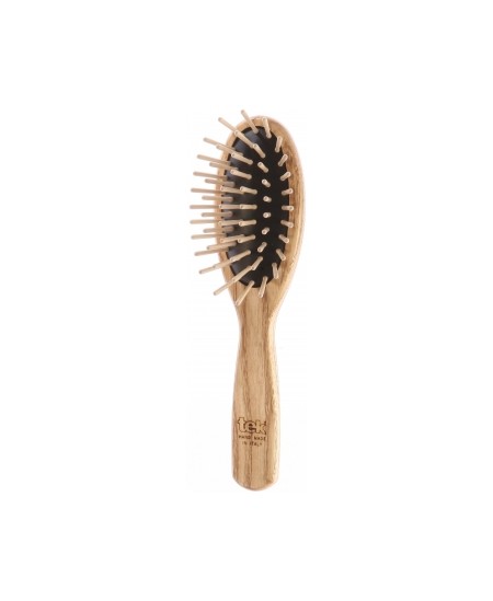 Tek - Petite Brosse ovale en Frêne Naturel 