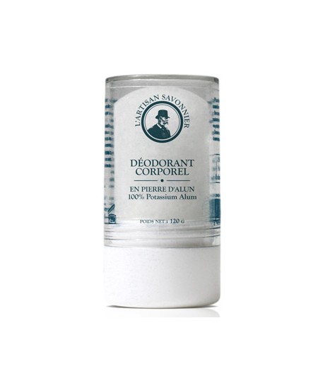L'artisan Savonnier Hygiène - Déodorant corporel Pierre D'Alun mixte naturelle - 120 gr L'artisan Savonnier Hygiène - Déodorant corporel Pierre D'Alun mixte naturelle - 120 gr