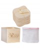 Les Tendances D Emma - Kit Eco belle 15 carrés démaquillants lavables Bambou écru + filet + boite