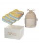 Les Tendances D Emma - Kit Eco Net: 15 débarbouillettes lavables en Bambou couleur + filet + boite