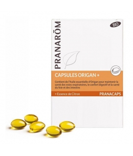 Pranarôm Origan+ bio 30 capsules huile essentielle d'origan bio Espritphyto