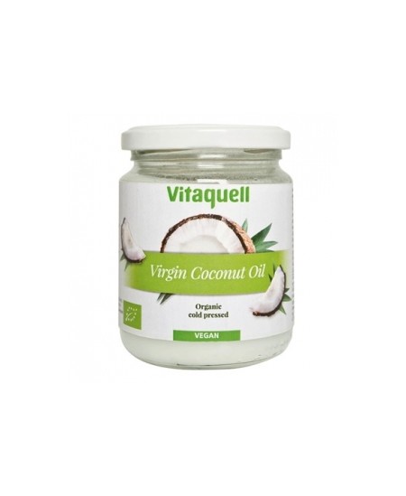 Vitaquell - Huile de coco vierge Plaisir culinaire et soin corporel parfum noix de coco - 200 gr