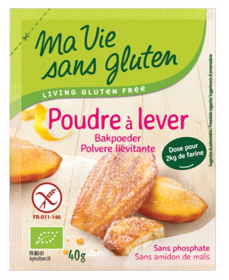 Ma Vie Sans Gluten - Poudre à lever sans gluten - 40g