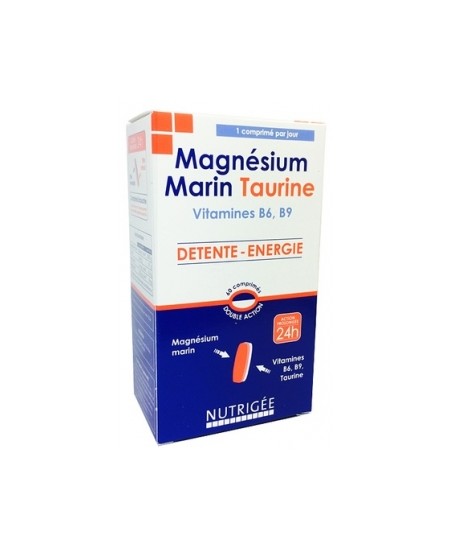 Nutrigee - Magnésium Marin Taurine 60 comprimés bicouches Nutrigee - Magnésium Marin Taurine 60 comprimés bicouches