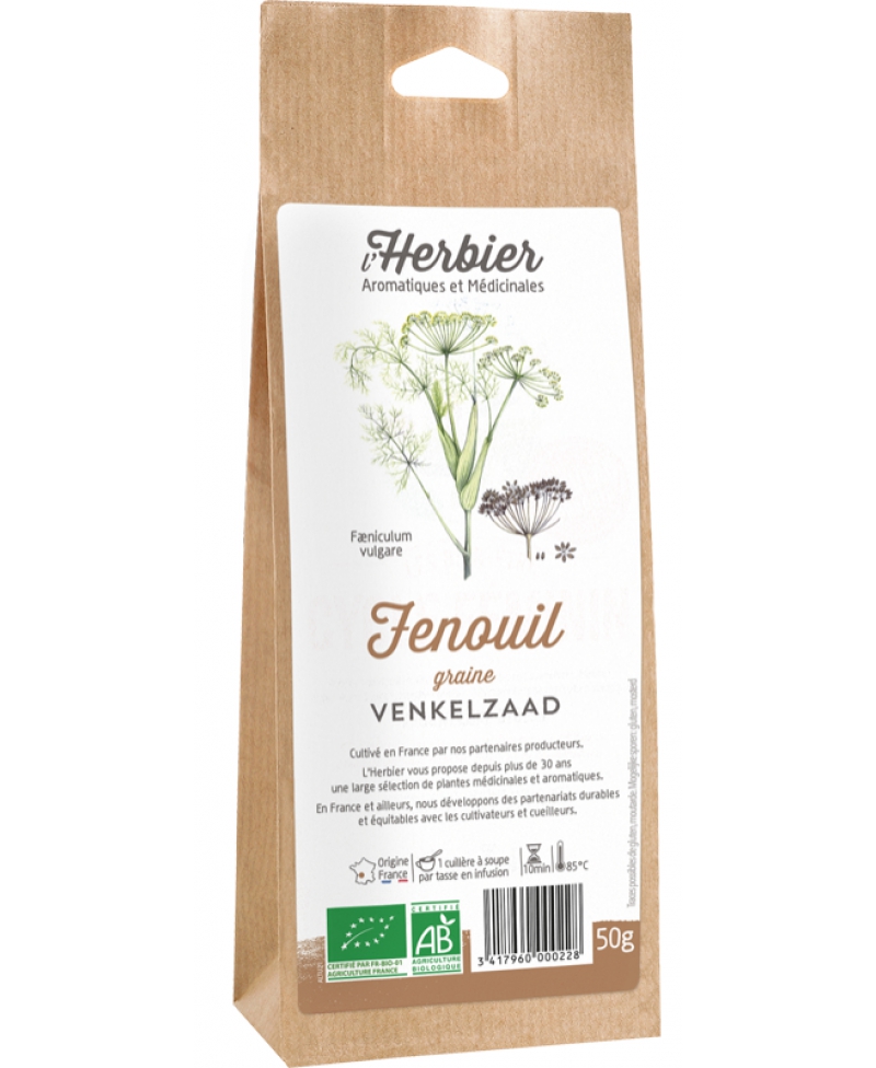 Graines de Fenouil Bio, 50 gr