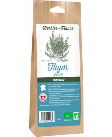 Herbier De France - Thym Feuilles - 50 gr