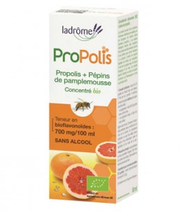 Ladrome Concentré de Propolis et de Pépins de Pamplemousse sans alcool 50 ml aide les défenses naturelles Espritphyto
