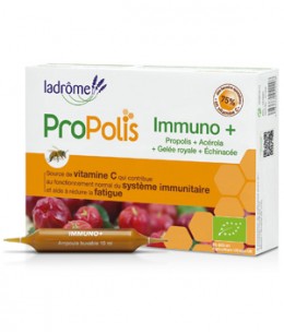 Immuno + Echinacea Propolis Gelée Royale Acérola 20 ampoules Ladrome booster immunité Espritphyto