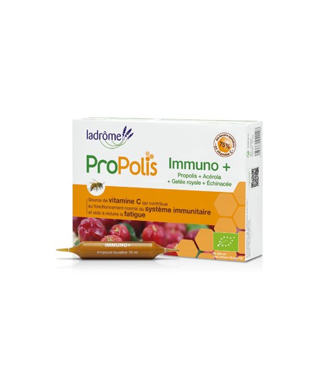 Immuno + Echinacea Propolis Gelée Royale Acérola 20 ampoules Ladrome booster immunité Espritphyto