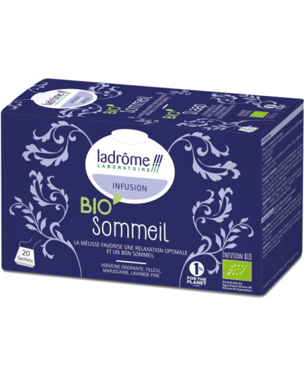 Ladrome - Infusion Bio sommeil  - 20 sachets Meilleur sommeil Espritphyto