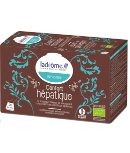 Ladrome - Infusion confort hépatique bio 20 sachets Pour se purifier espritphyto