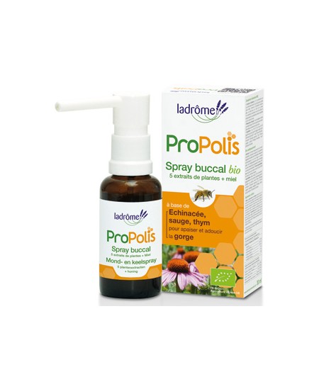Spray buccal Propolis + sauge - 30 ml - Ladrome défenses immunitaires par le thym Espritphyto