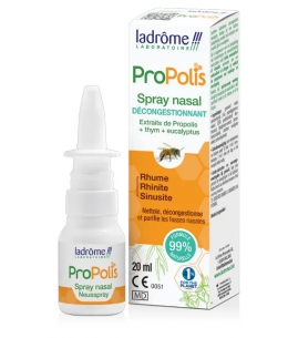 Spray nasal Propolis Bio+ thym et eucalyptus 20ml - Ladrome eau salée hygiène nasale espritphyto