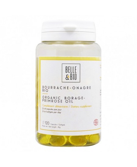 Belle et Bio - Bourrache Onagre bio - 120 capsules