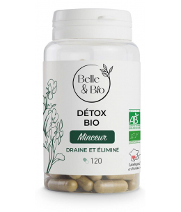 Detox Bio - 120 gélules - Belle et Bio thé vert artichaut chlorella Espritphyto