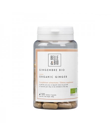 Belle et Bio - Gingembre bio - 120 gélules Belle et Bio - Gingembre bio - 120 gélules