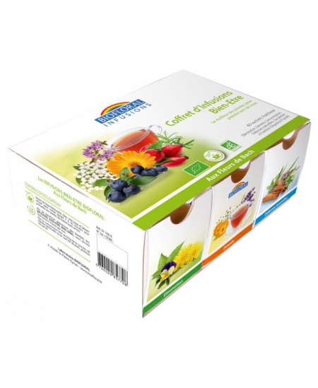Biofloral - Coffret d'infusion Bien-être - 40 sachets + 1 Tasse offerte Biofloral - Coffret d'infusion Bien-être - 40 sachets + 1 Tasse offerte