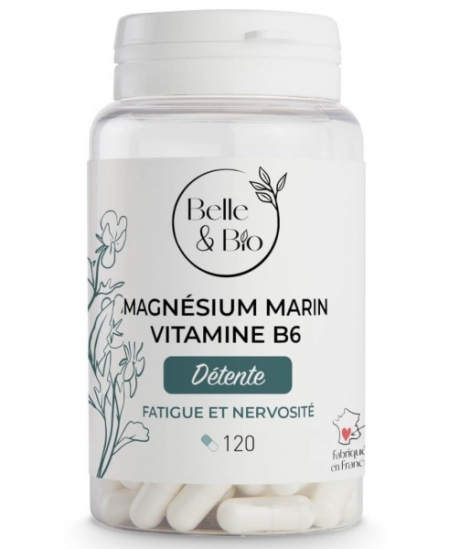Belle et Bio - Magnésium Marin Vitamine B6 - 120 gélules Belle et Bio - Magnésium Marin Vitamine B6 - 120 gélules