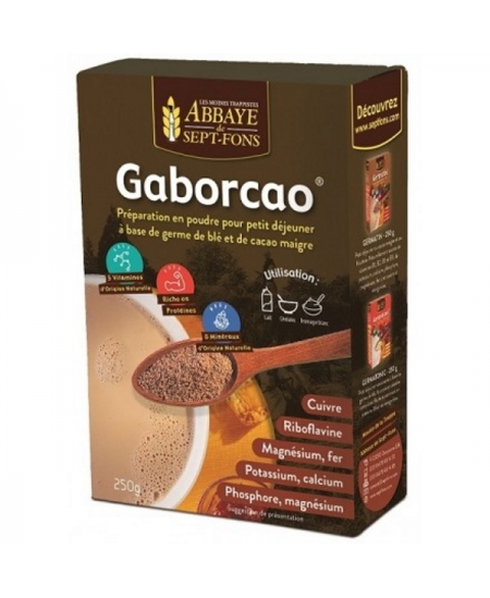 Abbaye de Sept Fons - Gabor Cao Petit déjeuner savoureux et nutritif - 250 gr Abbaye de Sept Fons - Gabor Cao Petit déjeuner savoureux et nutritif - 250 gr