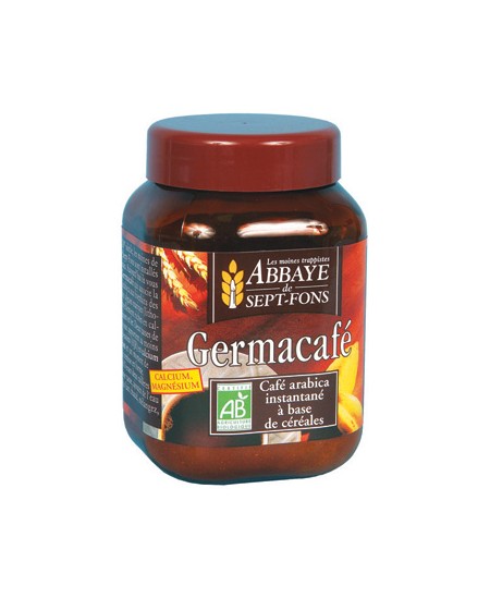 Abbaye de Sept Fons - Germacafé Café arabica instantané à base de céréales - 100 gr Abbaye de Sept Fons - Germacafé Café arabica instantané à base de céréales - 100 gr
