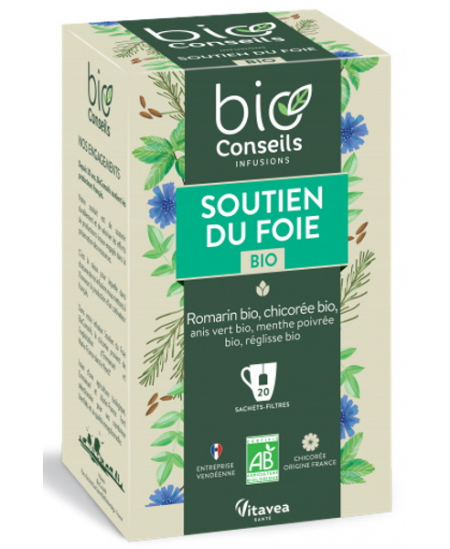 Bio Conseils - Infusion Soutien du Foie bio - 20 sachets réglisse chicorée Espritphyto Bio Conseils - Infusion Soutien du Foie bio - 20 sachets réglisse chicorée Espritphyto