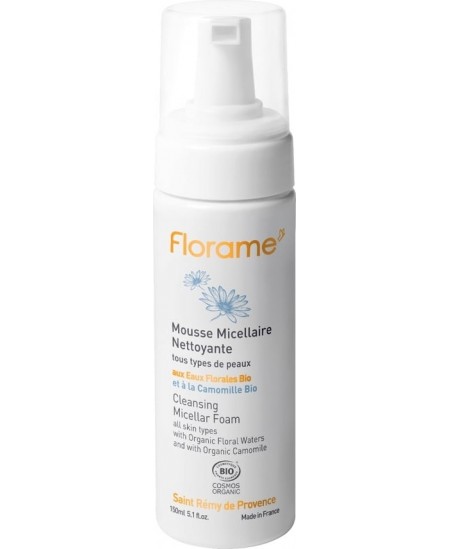  Mousse Nettoyante - 150ml - Florame retire les impuretés du visage Espritphyto