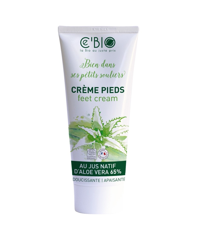 Crème pieds Aloé Vera 75ml C'bio