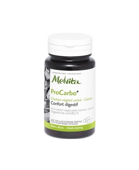 Melvita - ProCarbo Hygiène et équilibre intestinal - 60 gélules Melvita - ProCarbo Hygiène et équilibre intestinal - 60 gélules