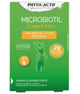 Phyto-Actif Microbiotil Express 45 gélules confort intestinal Espritphyto
