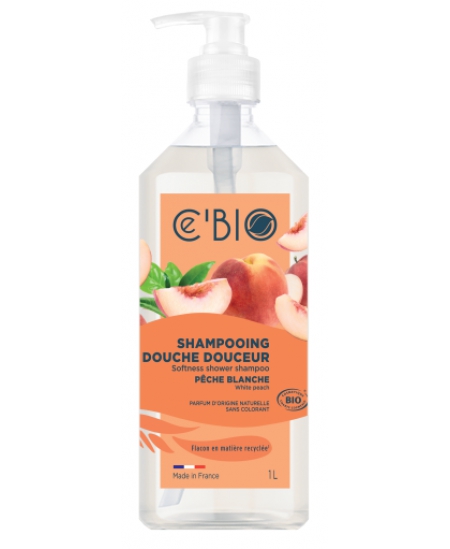 C'bio - Shampooing Douche Pêche Blanche - 1L C'bio - Shampooing Douche Pêche Blanche - 1L