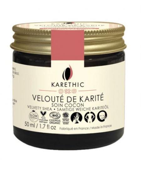 Karethic - Velouté de Karité 70% Beurre de Karité parfumé à la Mangue fraîche - 50 ml Karethic - Velouté de Karité 70% Beurre de Karité parfumé à la Mangue fraîche - 50 ml