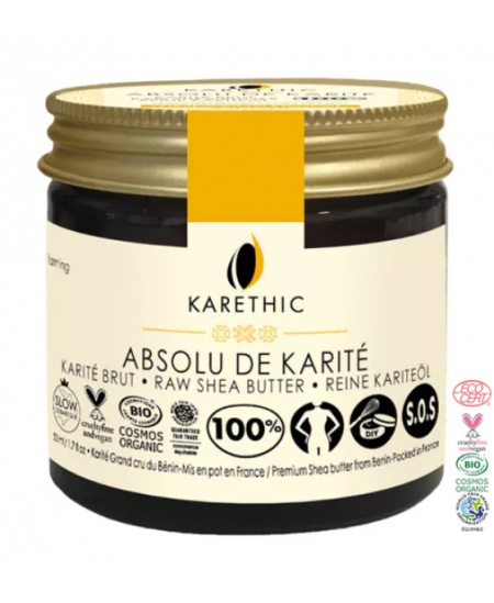 Karethic - Absolu de Karité 100% Beurre de Karité - 50 ml Karethic - Absolu de Karité 100% Beurre de Karité - 50 ml