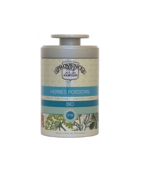 Provence D Antan - Herbes à poisson boite métal - 30 gr Provence D Antan - Herbes à poisson boite métal - 30 gr