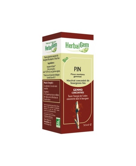 Herbalgem Gemmobase - Pin des montagnes bio Flacon compte gouttes - 50 ml Herbalgem Gemmobase - Pin des montagnes bio Flacon compte gouttes - 50 ml