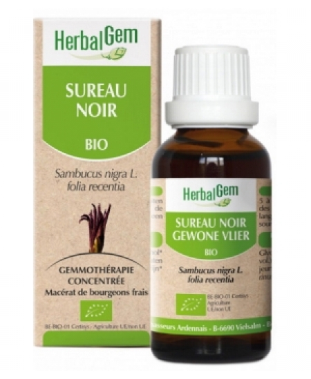 Sureau noir Flacon compte gouttes - 50 ml - Herbalgem défenses naturelles Espritphyto Sureau noir Flacon compte gouttes - 50 ml - Herbalgem défenses naturelles Espritphyto