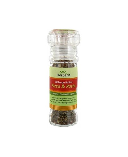 Herbaria - Pizza et Pasta Moulin à épices - 50 gr Herbaria - Pizza et Pasta Moulin à épices - 50 gr