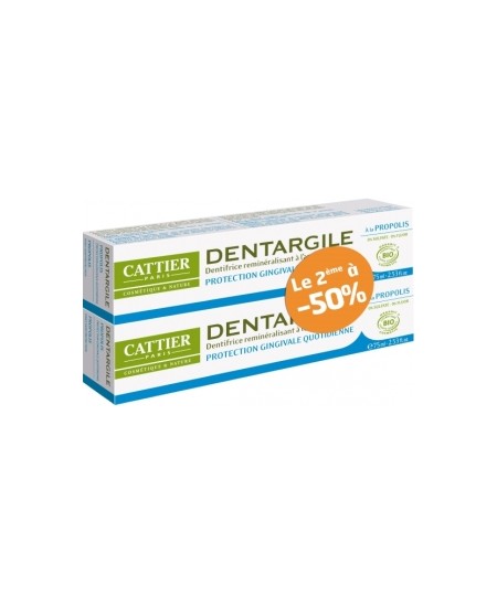 Cattier - Lot de 2 Dentargile Propolis Protection des gencives