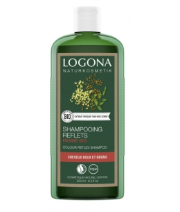 Logona - Shampoing Color Reflex henné auburn - 250 ml cheveux colorés rehaussés Espritphyto